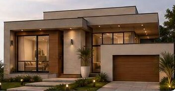Residência moderna construída pela HBM Construtora